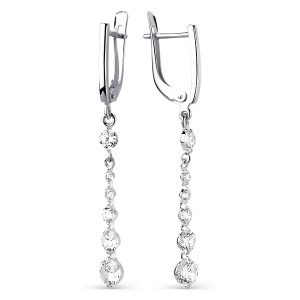 Серьги Серебро родированное 320701G590