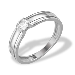 Кольцо Серебро родированное 10100110107-501