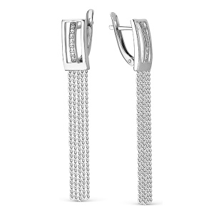 Серьги Серебро родированное 320701G124л