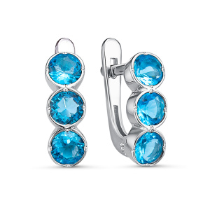 Серьги Серебро родированное с1202960