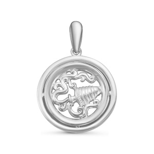 Подвеска Серебро родированное с035793