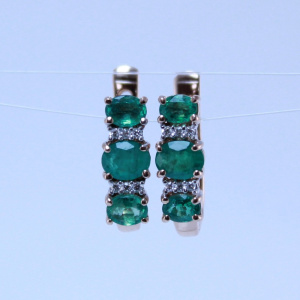 Серьги Золото красное 02-4872 КИ