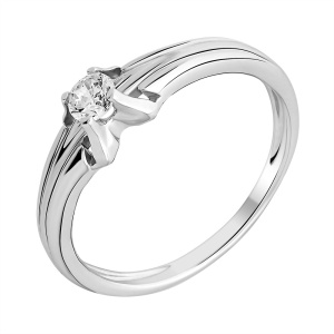 Кольцо Серебро родированное 11-0417-23-01