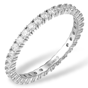 Кольцо Серебро родированное 10100111737-501