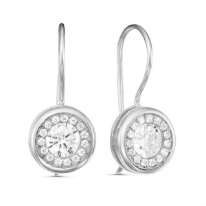 Серьги Серебро родированное с121375