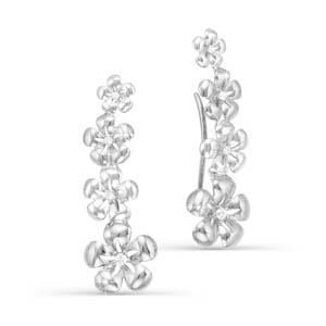 Серьги Серебро родированное с122520