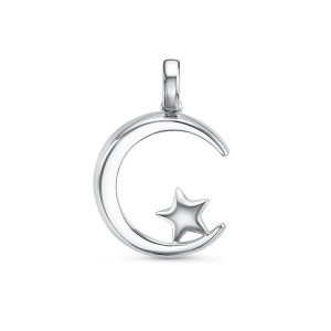 Подвеска Серебро родированное с033987