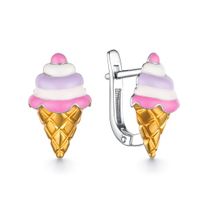 Серьги Серебро родированное 902022700