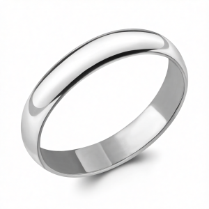 Кольцо обручальное Серебро родированное 50346.5