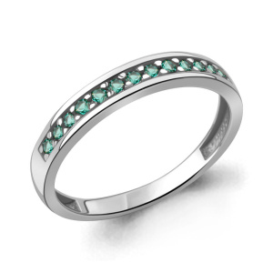 Кольцо Серебро родированное 600585Г.5