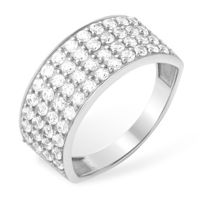 Кольцо Серебро родированное 1010011901-1