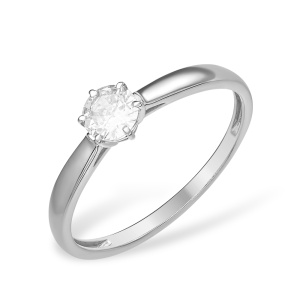 Кольцо Серебро родированное 10100110546-501