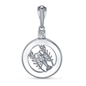 Подвеска Серебро родированное С034025