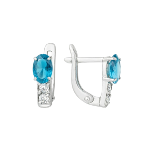 Серьги Серебро родированное 1210015543-511