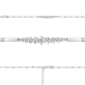 Браслет Серебро родированное 74670А.5