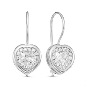 Серьги Серебро родированное с121373