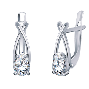 Серьги Серебро родированное 22146-925