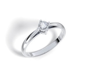 Кольцо Золото белое 1016-0111-0027