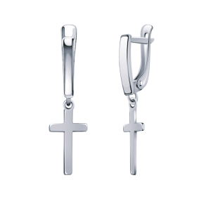 Серьги Серебро родированное 20621-925