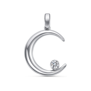 Подвеска Серебро родированное с032089