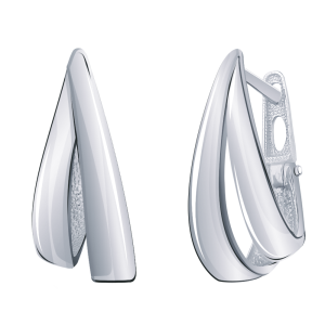 Серьги Серебро родированное 20743-925