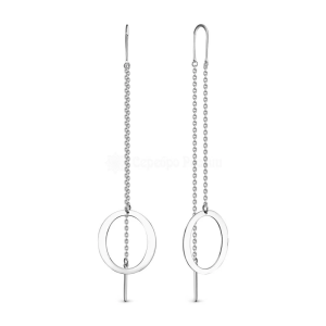 Серьги Серебро родированное 520-10-456Р