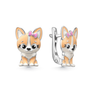 Серьги Серебро родированное 902022729