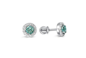 Серьги Золото белое 095369_07_02_011_0061