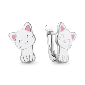 Серьги Серебро родированное 34312.5