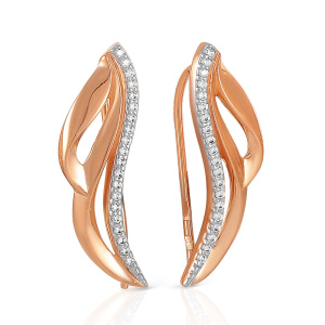 Серьги Золото красное 16-02-0001-26466