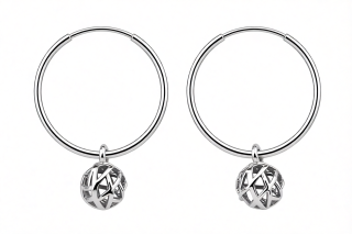 Серьги Серебро родированное 3407017115