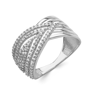 Кольцо Серебро родированное 320700G199л