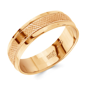 Кольцо обручальное Золото красное 1400808015