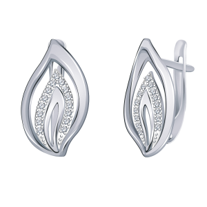 Серьги Серебро родированное 20858-925