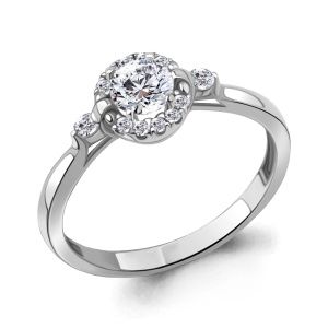 Кольцо Серебро родированное 67374А.5