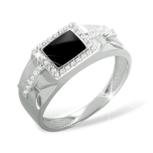 Кольцо Серебро родированное 1110410252-1