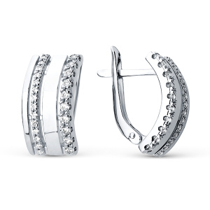 Серьги Серебро родированное 320701F736