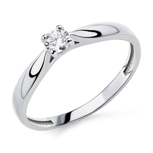 Кольцо Серебро родированное 320700G022