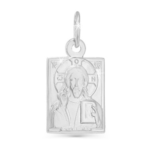 Подвеска Серебро родированное с030211