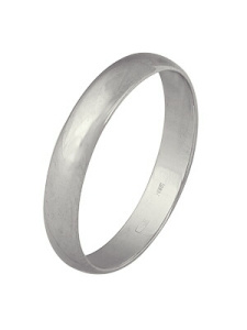 Кольцо обручальное Серебро родированное 3800101701