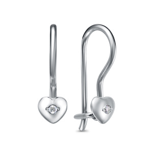 Серьги Серебро родированное с120503