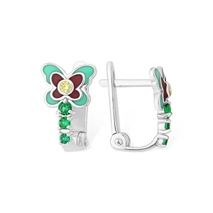 Серьги Серебро родированное 1210415665-501