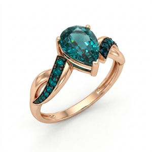 Кольцо Золото красное 10458пс