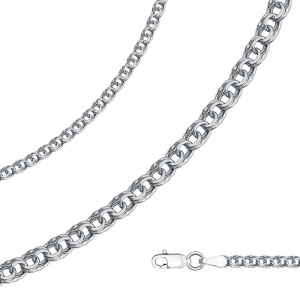 Цепь Серебро родированное БИР70