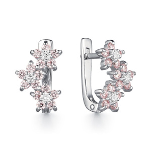 Серьги Серебро родированное 902021769