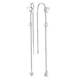 Серьги Серебро родированное 320701G699