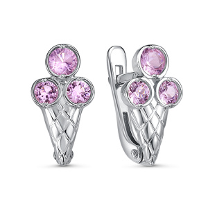 Серьги Серебро родированное с1202965