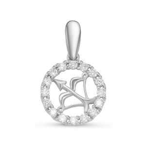 Подвеска Серебро родированное с035803