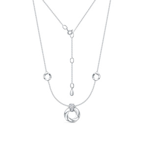 Колье Серебро родированное с0707183