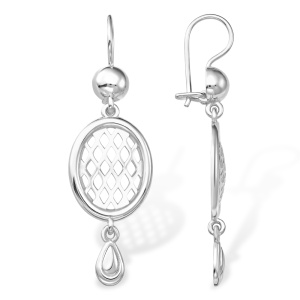 Серьги Серебро родированное 12000110294